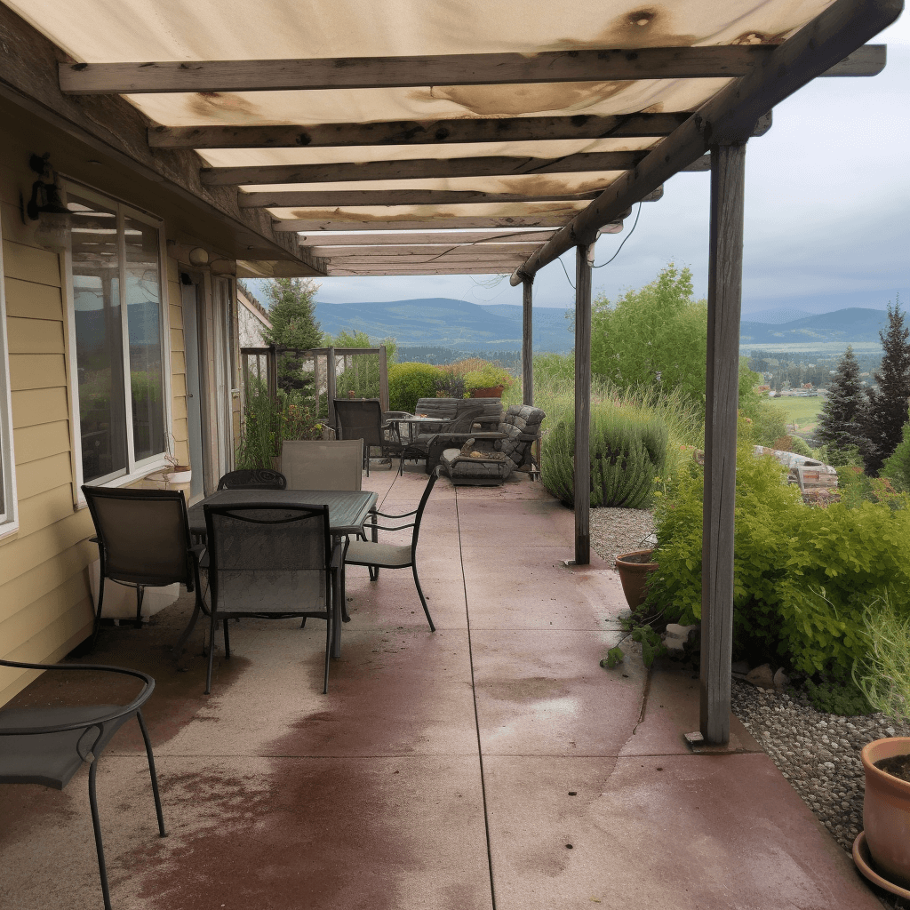 dirty patio cover cleaning in the okanagan