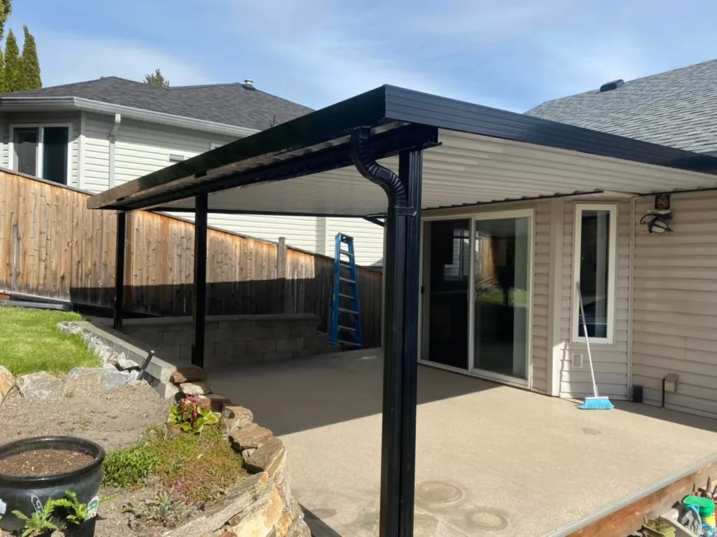 aluminum patio cover install