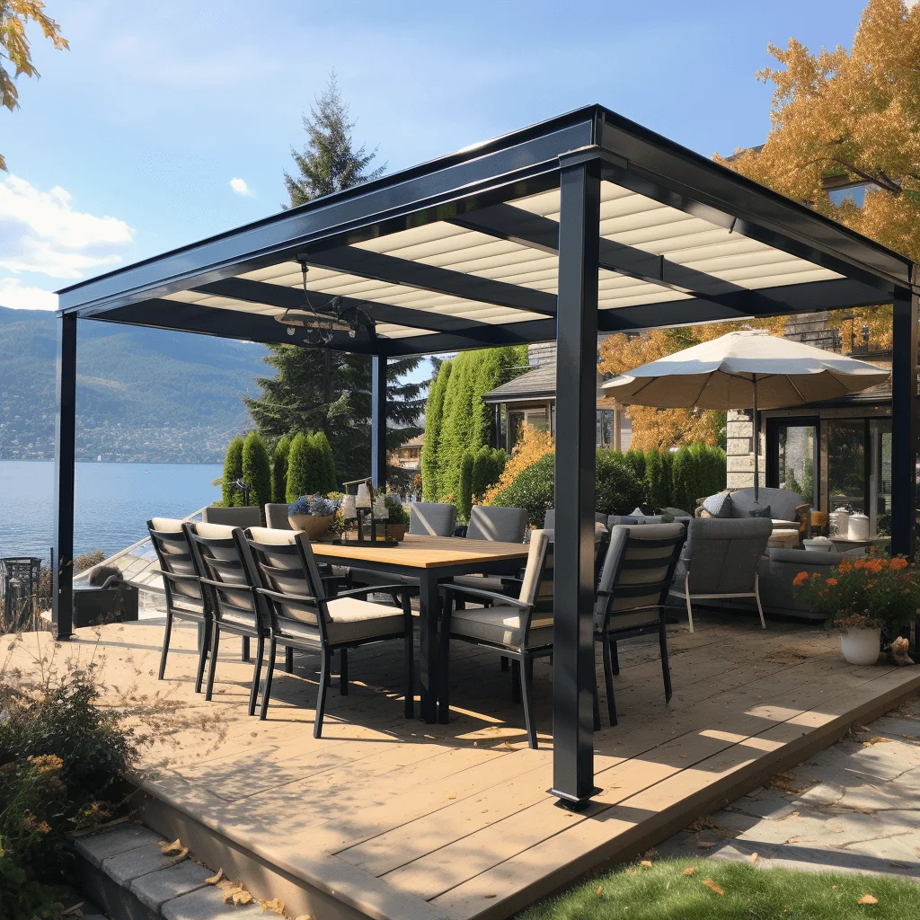 Aluminum patio cover installation in the Mission area of Kelowna