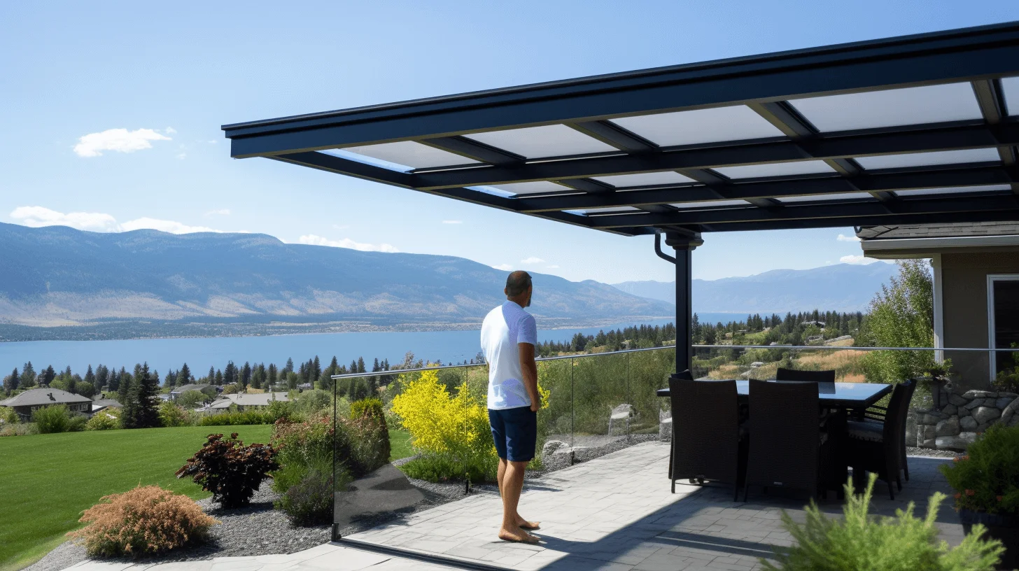 Sturdy aluminum patio cover structure demonstrating durability
