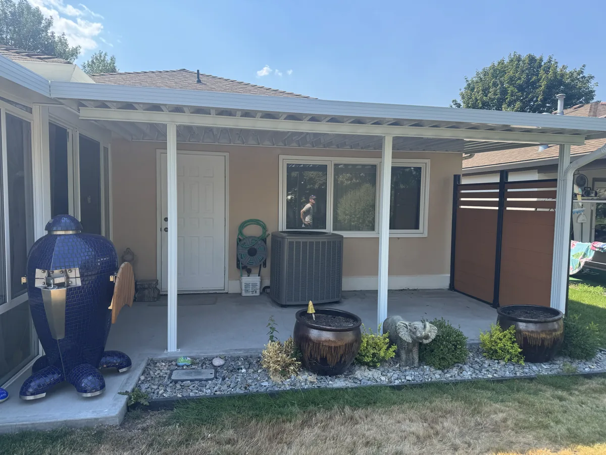 White Aluminum Cover — Kelowna, Okanagan Patio Covers